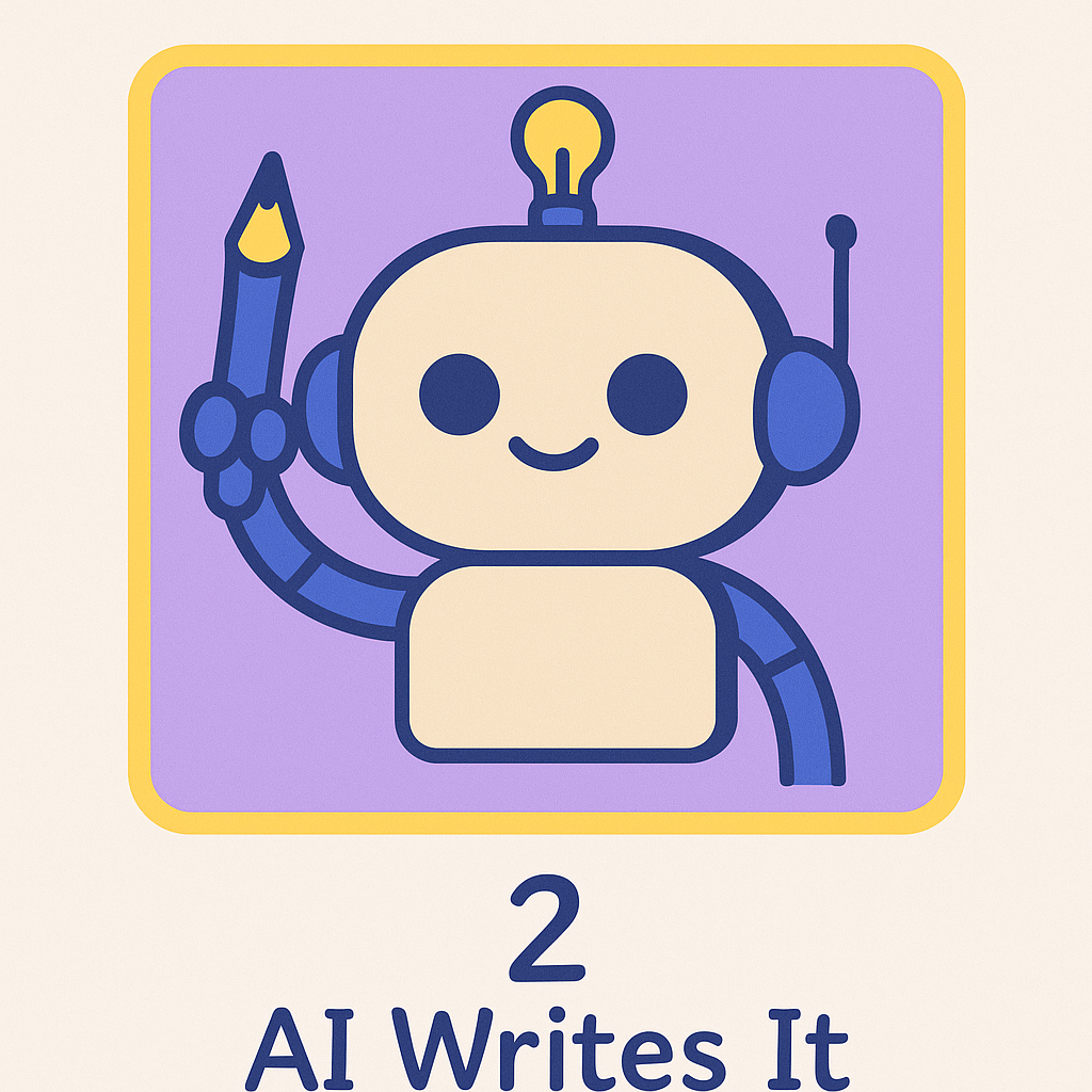 AI writing story