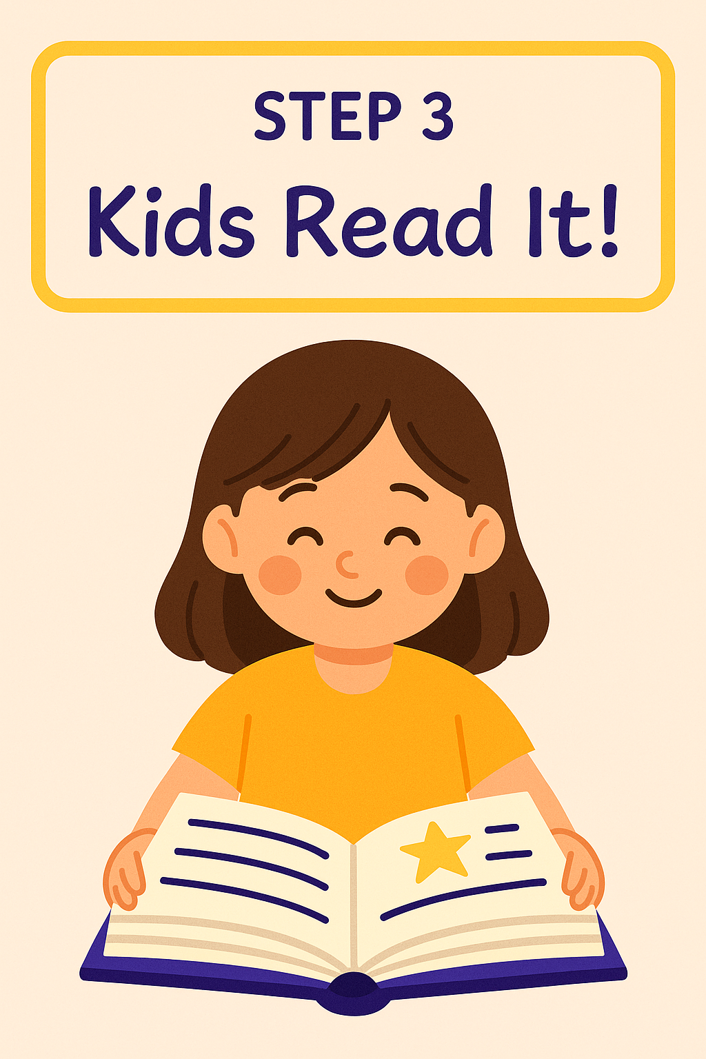 Child reading story